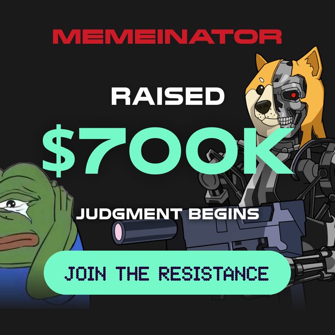 Bitcoin surged by $28k as the Memeinator pre-sale passed the $700k milestone.