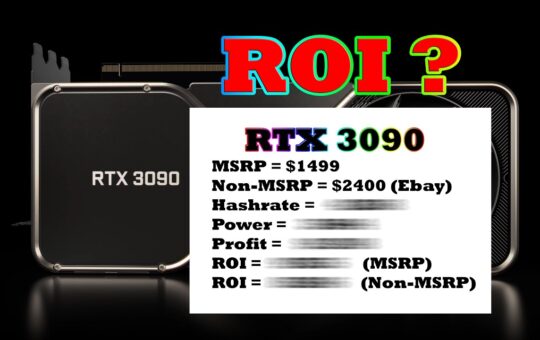 Rtx 3090 Roi When Hashrate Price As Of