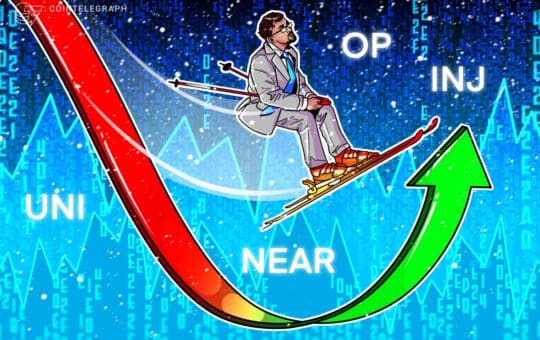 As UNI, NEAR, OP and INJ project high price action in 2024, Bitcoin price is stagnant