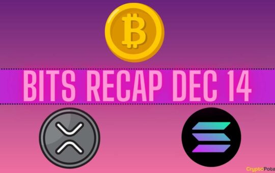 Bitcoin (Btc) Rollercoaster, Ripple (Xrp) Price Predictions, Solana (Sol) Developments: Bits Recap Dec 14