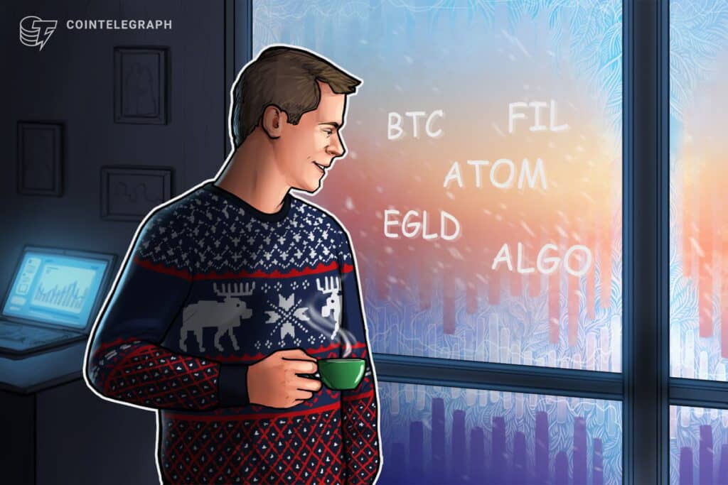 Bitcoin's 8-week winning streak is at risk, but ATOM, FIL, EGLD and ALGO don't care