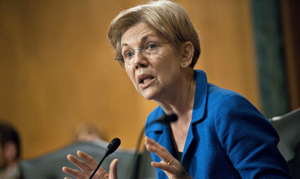 Elizabeth Warren's Bank-Endorsed Ban Crypto Bill Targets Attacks on Tech and Privacy