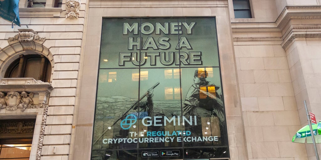 Gemini To Pay $1.1 Billion In Restitution To Customers, $37 Million In New York Settlement