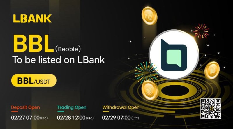 The LBAnk exchange will list beoble (BBL) on February 28, 2024.