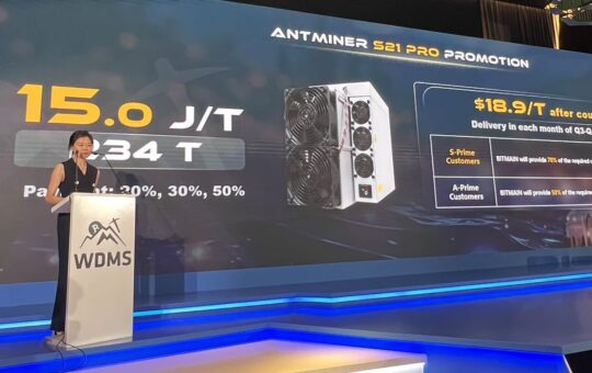 Bitmain Unveils S21 Pro Bitcoin Miner: Pioneering 15 Joules Per Terahash