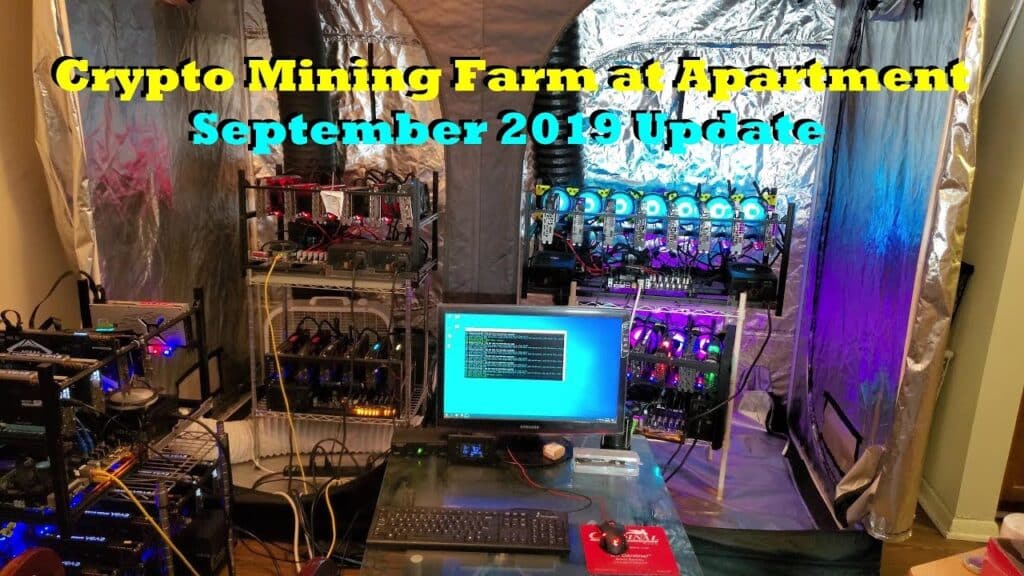 Crypto Mining Farm at Apartment September 2019 Update