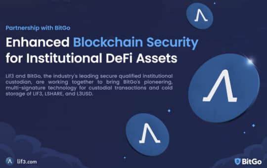 Lif3 Has Partnered With Bitgo To Improve Blockchain Security For Institutional Defi Assets.