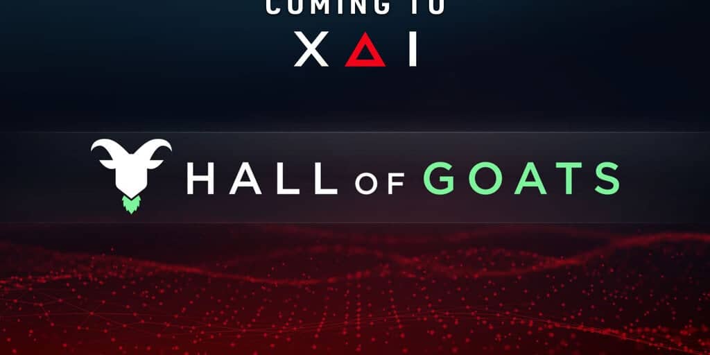 The Goats Hall Of Fame And Xai Announce Partnership To Transform Gaming And Athlete Incentives With Blockchain Technology.