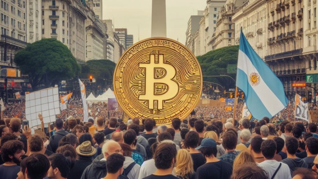 The love of the Argentine greenback is being replaced by the Bitcoin Rush.