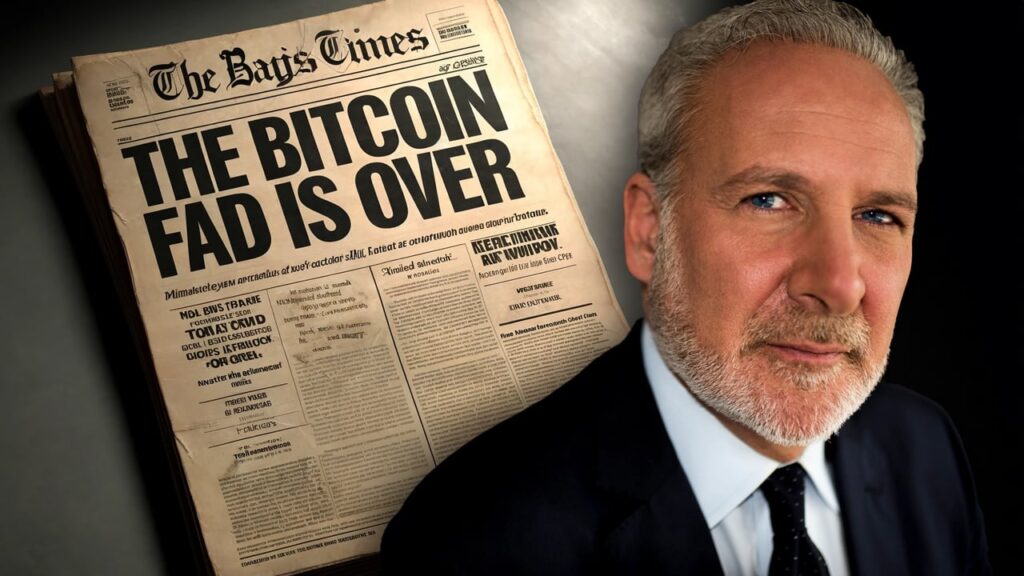 Economist Peter Schiff Declares 'Bitcoin Fad Is Over' As Gold Prices Skyrocket.