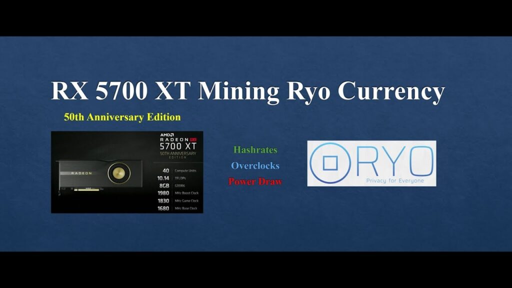 Rx 5700 Xt Mining Ryo Currency