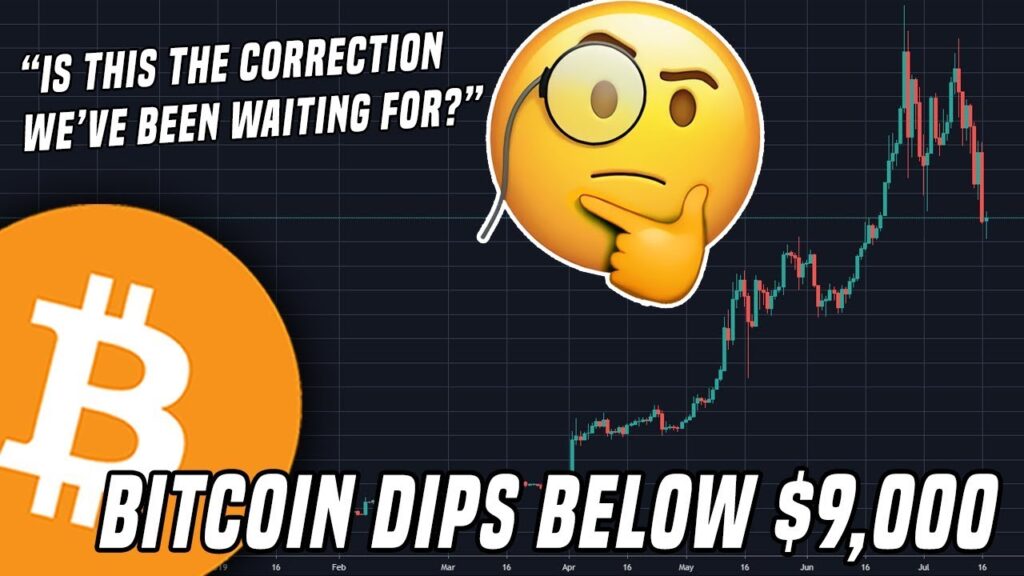 Bitcoin Dips To 9000 Is This The Correction Weve