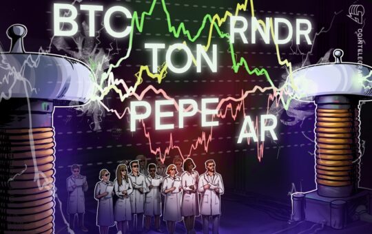 Bitcoin Trades Sideways While Tone, Rndr, Pepe And Ar Flash Signals