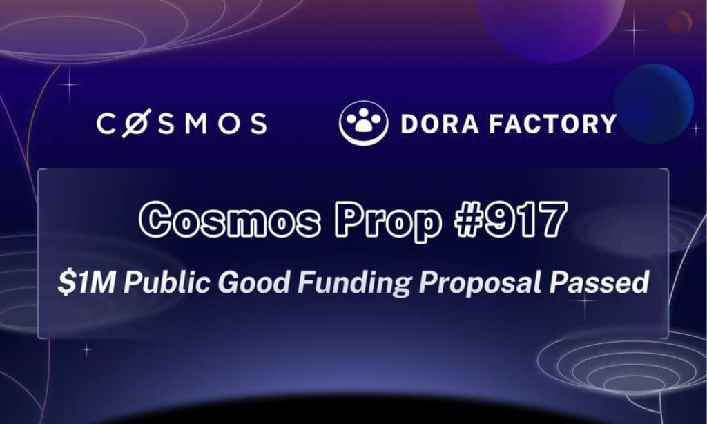 Cosmos Hub Approves $1 Million Grant for Dora Factory's Quadratic Funding Initiative