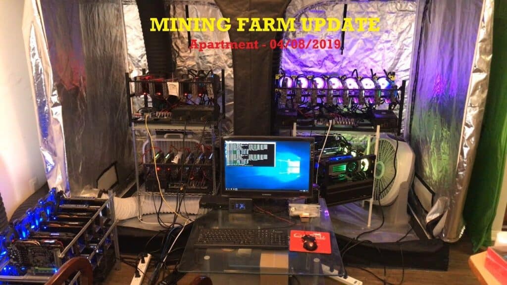 Crypto Mining Farm Update at Apartment 040819