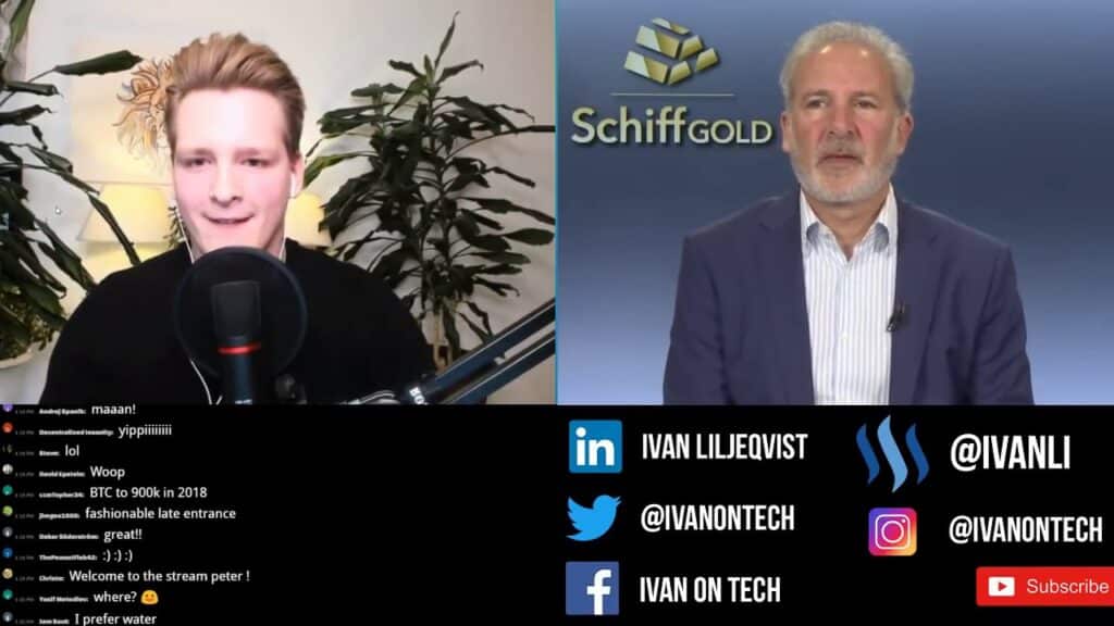 Ivan on Tech debates Peter Schiff Bitcoin vs Gold