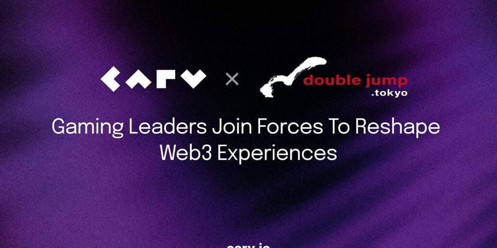 Gaming Leaders Carv And Double Jump.tokyo Join Forces To Reshape The Web3 Experience