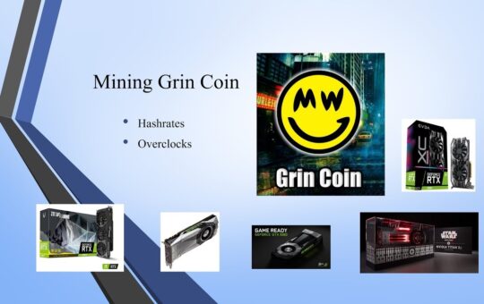 Mining Grin Coin Hashrates And Overclocks Update