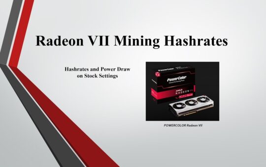 Radeon Vii Mining Overview Hashrates And Power Draw