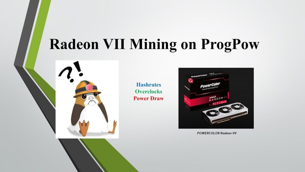 Radeon VII Mining on ProgPow Hashrates Overclocks Power Draw