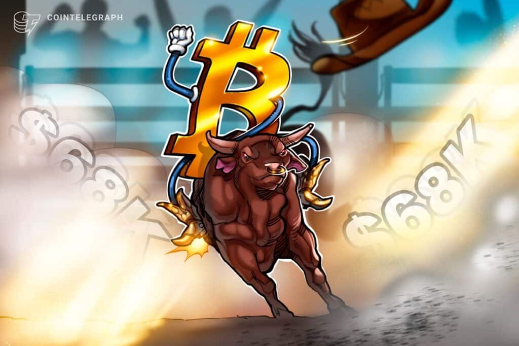 Bitcoin Bulls Grill $68K As Us Rebound Raises Btc Price 7% Daily