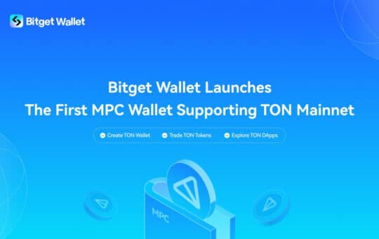 Bitget Wallet launches the industry's first MPC Wallet solution that supports Ton Mainnet