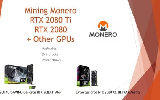 Rtx 2080 Ti Mining Monero At 1228Hs Rtx