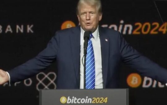 Trump Speech Sparks $24 Million Long Run In Bitcoin 2024 Amid Market Volatility