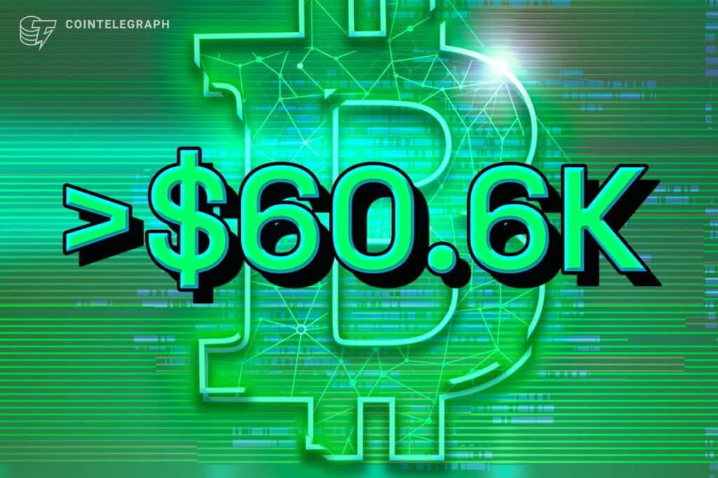 Bitcoin Metrics Hits Bullish Signs With $60.6K Btc Price Level.