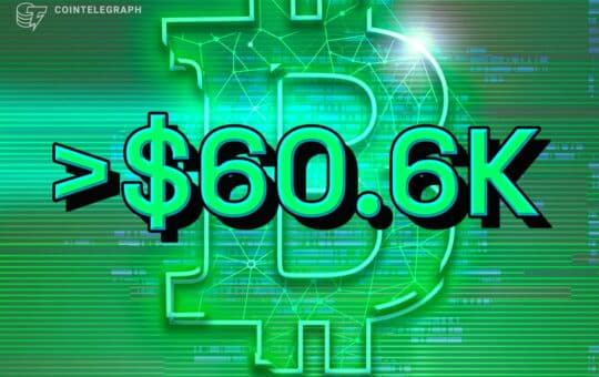 Bitcoin Metrics Hits Bullish Signs With $60.6K Btc Price Level.