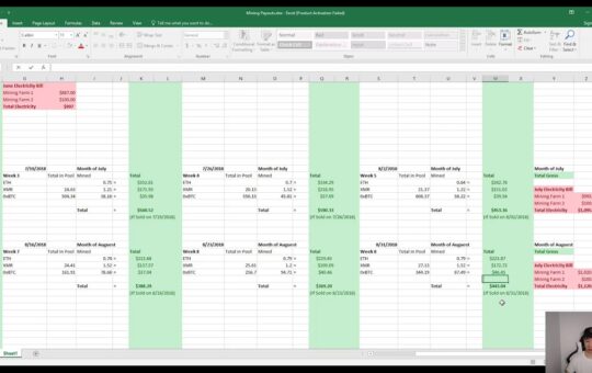 Week 9 Mining Payouts 083118