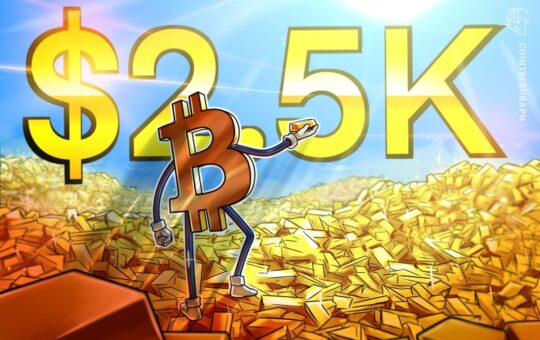 When The Price Of Gold Reached 2.5 Thousand Dollars For The First Time, The Price Of Bitcoin Fell