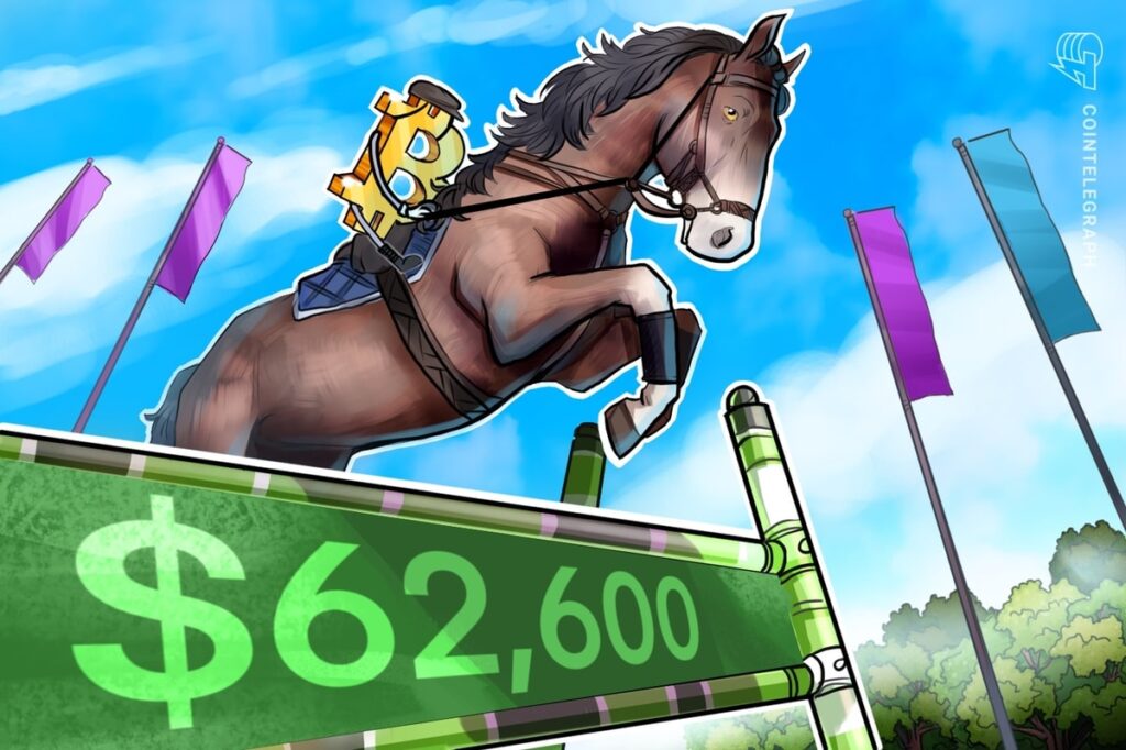 Bitcoin Hits $62.6K As Fed 'Crisis' Move Sparks Us Stocks Warning