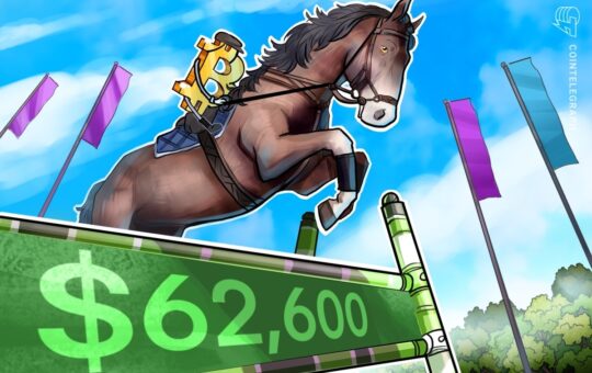 Bitcoin Hits $62.6K As Fed 'Crisis' Move Sparks Us Stocks Warning