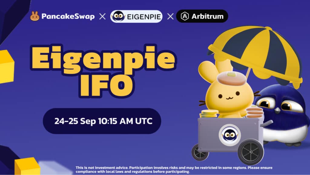 PancakeSwap launches its first IFO on Arbitrum, Eigenpie