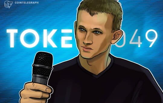 Vitalik Buterin Sings At Token2049, Highlighting Low L2 Fees As Eth Milestone.