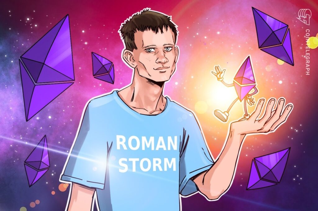 Vitalik Buterin Donates 100 Eth To The Roman Storm Defense Fund