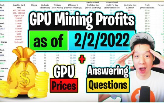 Gpu Mining Profits As Of 2322 Gpu Prices