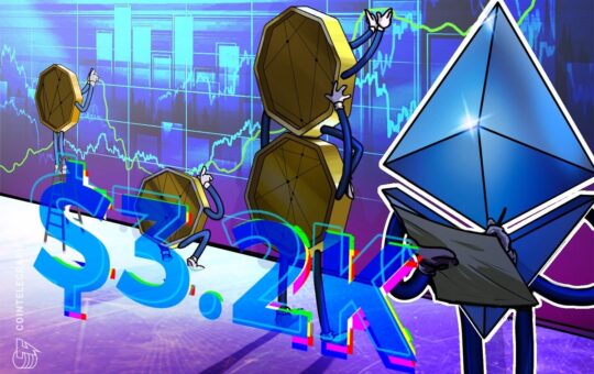 Ethereum Surpasses The Bank Of America Market Cap And Reaches $3.2K