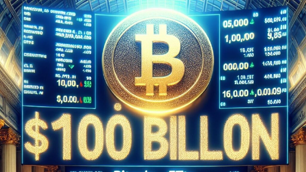 Bitcoin Etfs Hit $100 Billion Milestone In Net Asset Value.