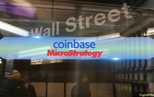 Coinbase, Microstrategy, Bitcoin Miner Shares Rise Amid Optimistic Market Turnover