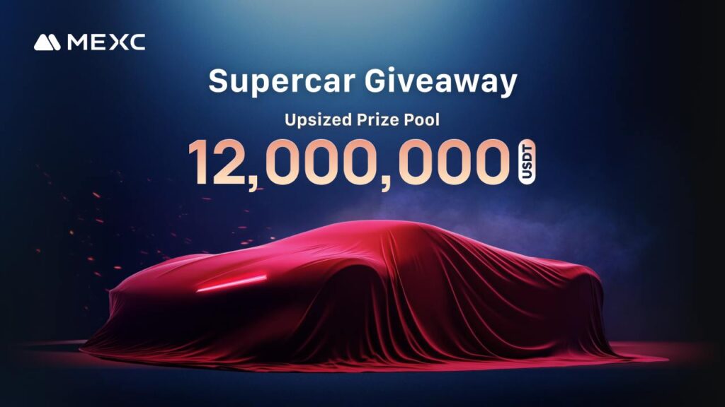 Mexc Raises The Bar: Supercar Giveaway Grows To 12,000,000 Usdt.