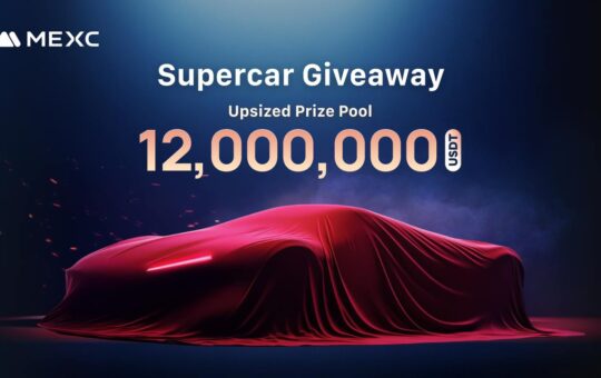 MEXC RAISES THE BAR: SUPERCAR GIVEAWAY GROWS TO 12,000,000 USDT.