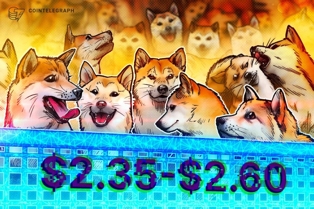 Dogecoin price 'conservative target' starts at $2.35 based on DOGE bull market fractal