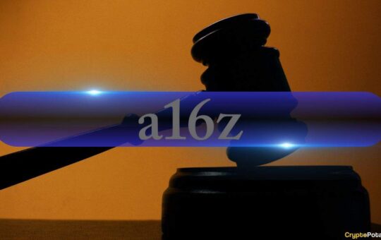 A16z has joined a legal battle with the Treasury and the IRS over DeFi rules.