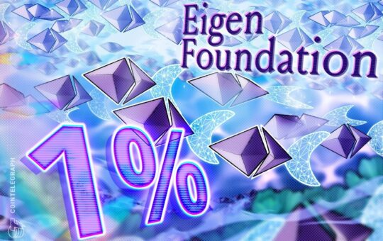 The EIGEN Foundation donates 1% of the EIGEN supply to the ETH Protocol Guild