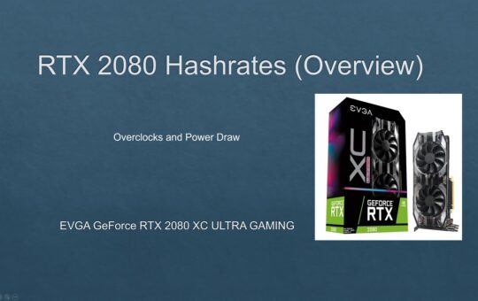 Rtx 2080 Hashrates Overview