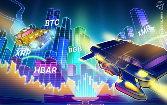 XRP, HBAR, BGB and XMR flash signals as Bitcoin looks for direction