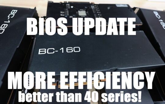 How To Bios Update The Bc 160 Mining Card For More