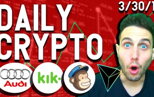 Daily Crypto News Bitcoin Dives Tron Test Net Audi Blockchain